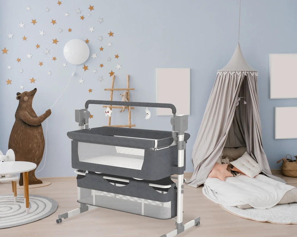 deluxe cradle and swing