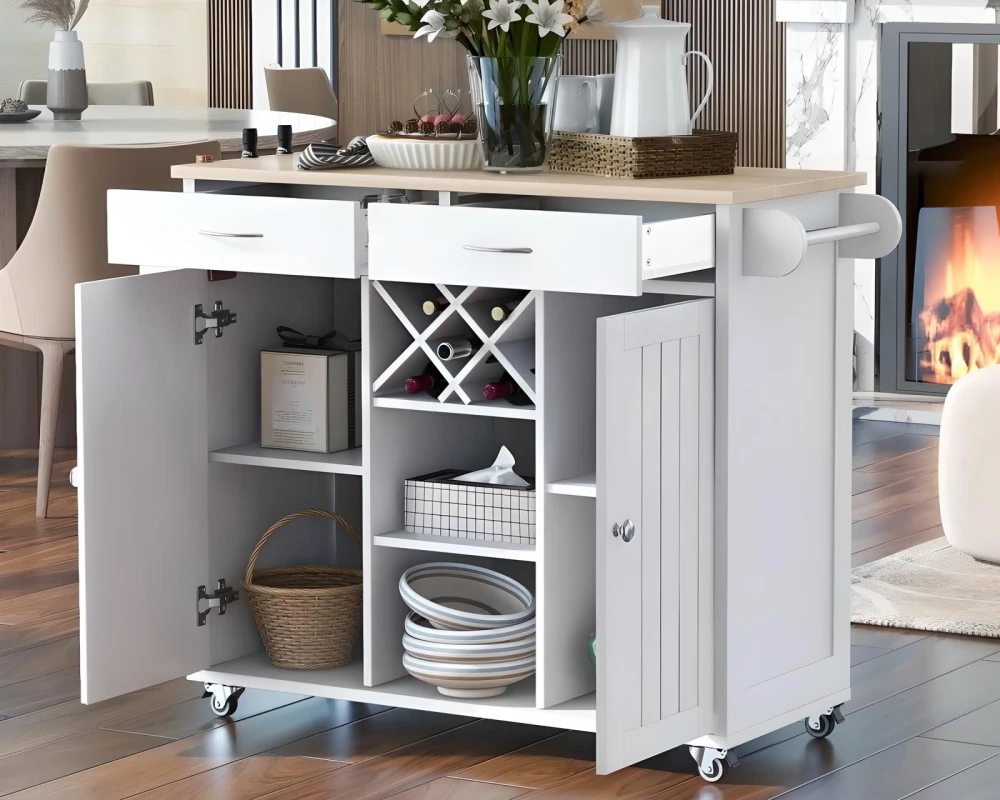 small kitchen movable island